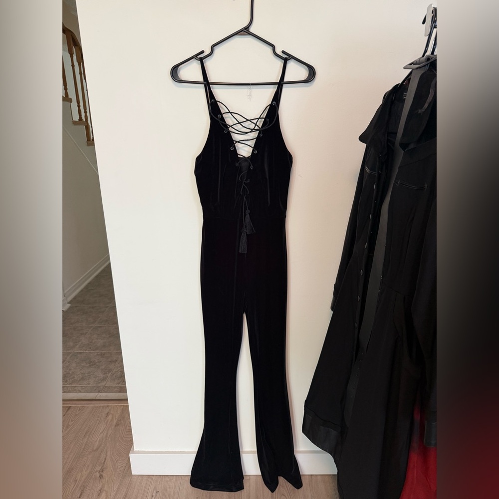 OOAK Katakomb Velvet Jumpsuit Sample